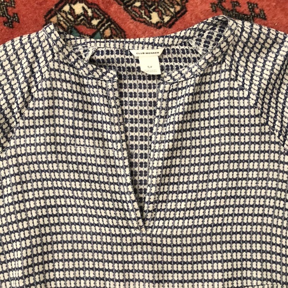 Club Monaco Sheelya Split Neck Top - Picture 7 of 11